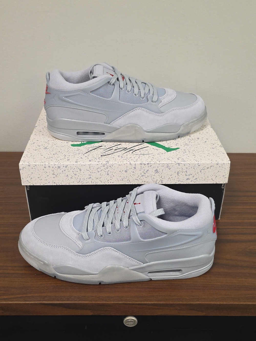 Air Jordan 4 RM Wolf Grey/Varsity Red Men's Sizes 10.5 and 12 FQ7939-005 NEW